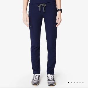 Figs Navy Yola Skinny Scrub Pant